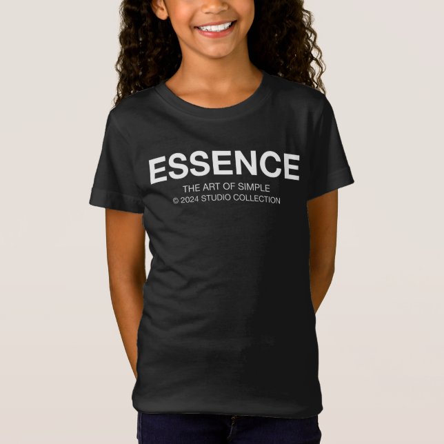 T-Shirt ESSENCE  Minimalist Typography (Devant)