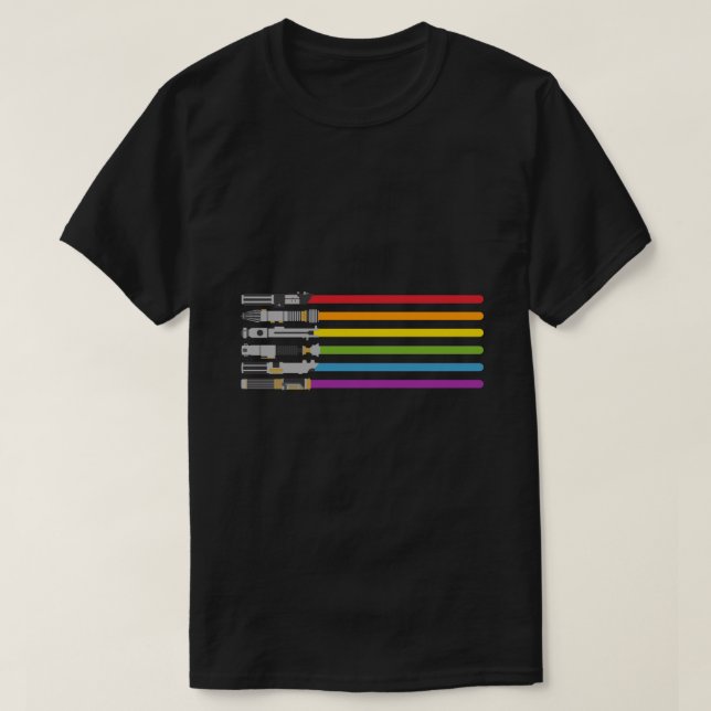 T-shirt Essential Arc-en-ciel clair (Design devant)