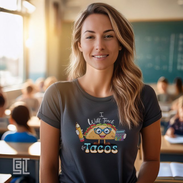T-shirt Essential I will Teach for Tacos Math Teacher Fema (Créateur téléchargé)