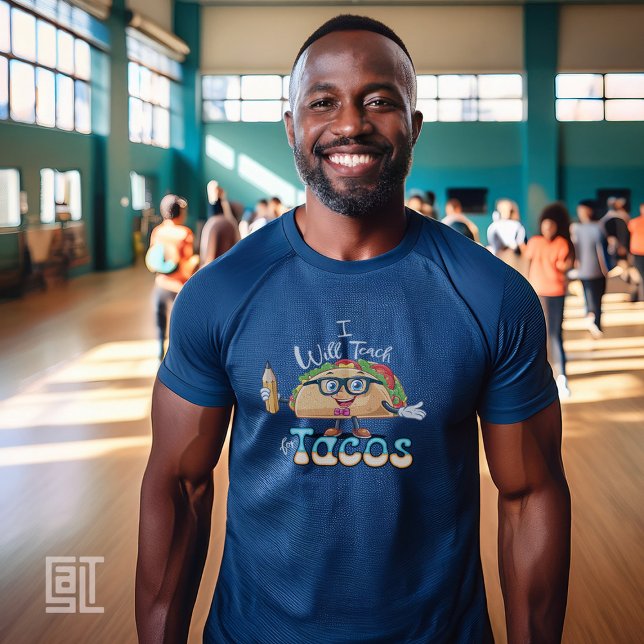 T-shirt Essential I will Teach for Tacos  Teacher Male (Créateur téléchargé)