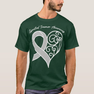 T-shirt Essential Tremor Awareness Heart Ribbon Cadeau Val