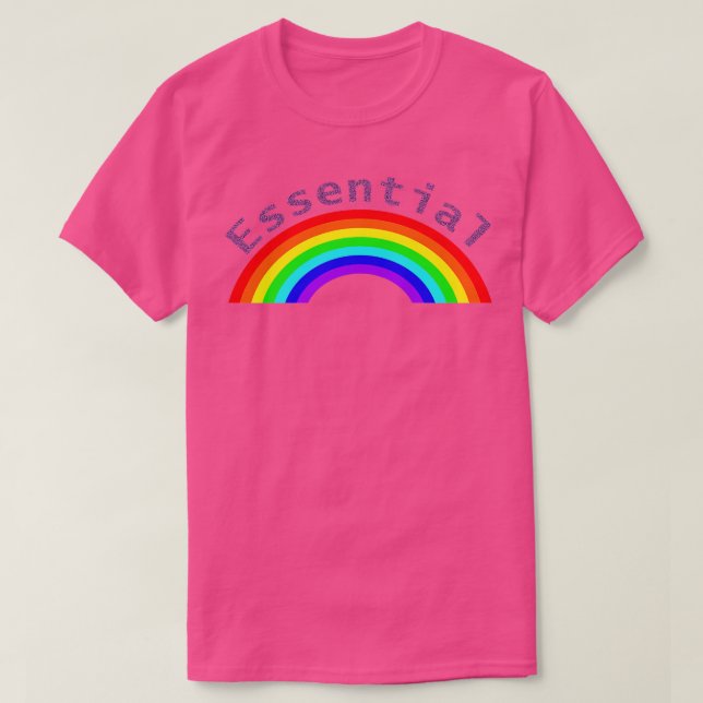 T-shirt Essentiel arc-en-ciel (Design devant)