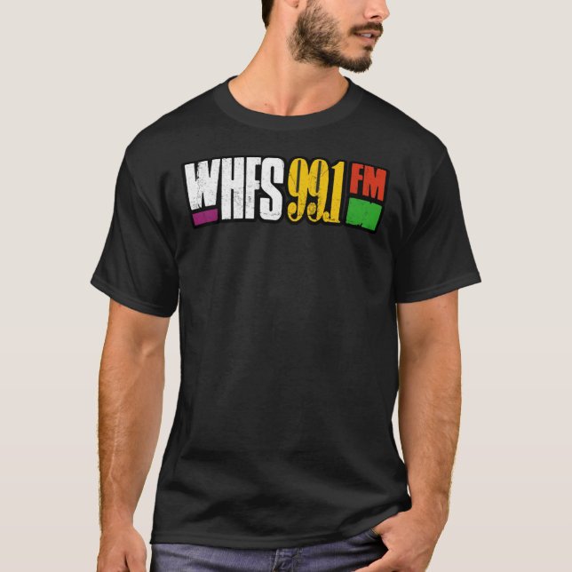 T-shirt essentiel de la SHIRT RADIO FM WHFS 99.1 (Devant)