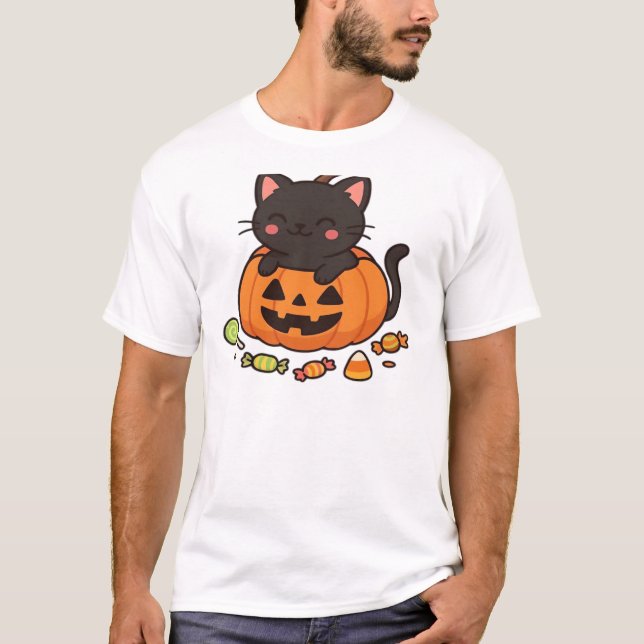 T-shirt essentiel défilé Kitty Citrouille (Devant)