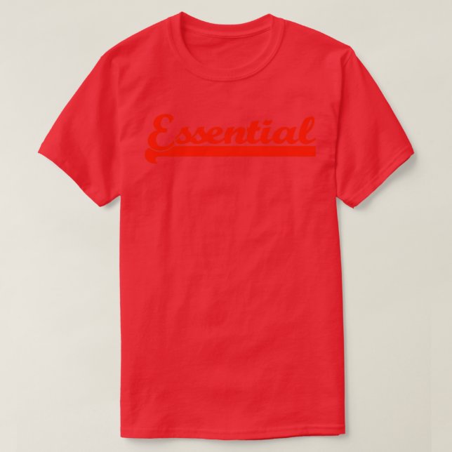 T-shirt Essentiel rouge (Design devant)
