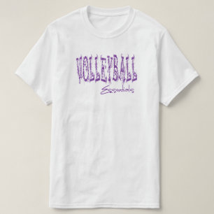 T-shirt Essentiels de Volleyball (violet)
