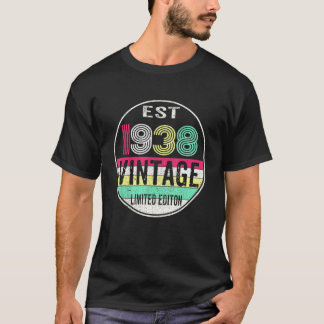 T-shirt Est 1938 Millésime 1938 84e Anniversaire