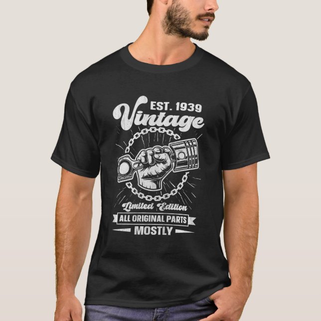 T-shirt Est 1939 Tout Original P Car 84E (Devant)