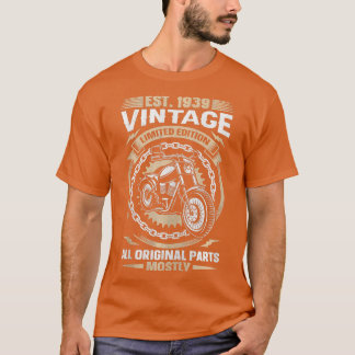 T-shirt Est 1939 Vintage Toutes les pièces d'origine Motor