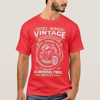 T-shirt Est 1949 Vintage Toutes les pièces d'origine Motor