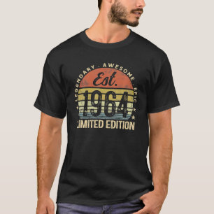 T-shirt Est 1964 Limited Edition 58e anniversaire Vintage 