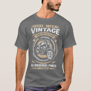 T-shirt Est 1973 Vintage Toutes les pièces d'origine Motor