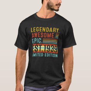 T-shirt Est. 1985 Edition Limitée Légendaire Awesome Epic 
