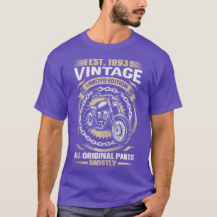 T-shirt Est 1993 Vintage Toutes les pièces d'origine Motor