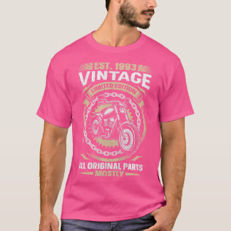 T-shirt Est 1993 Vintage Toutes les pièces d'origine Motor
