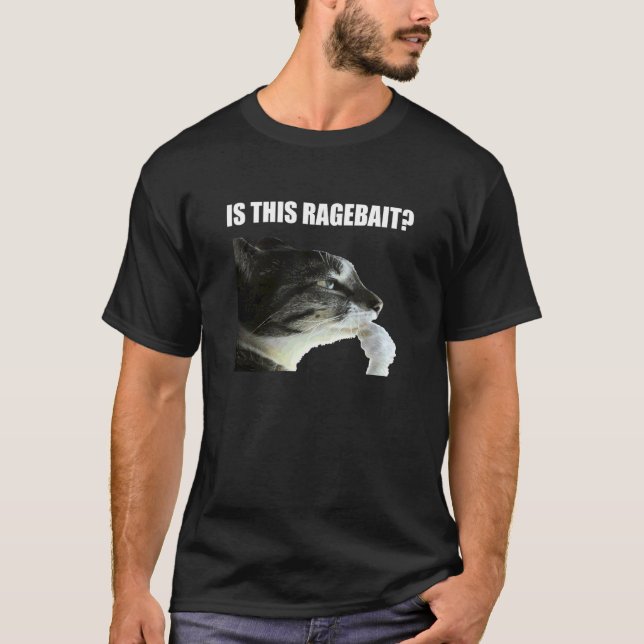 T-shirt est-ce ce mème de chat ragebait (Devant)