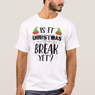 T-shirt Est-ce déjà les vacances de Noël Drôle de professe