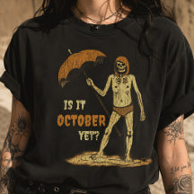 Est-ce déjà octobre ? Squelette drôle d'Halloween