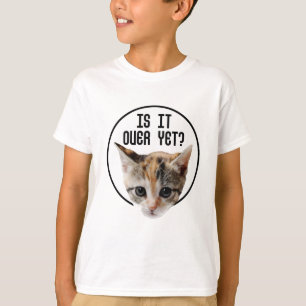 T-shirt EST-CE FINI!? Visage de chaton Coronavirus