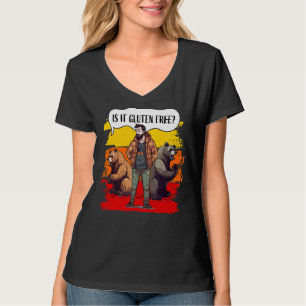 T-shirt Est-Ce Gluten Libre Chemise Drôle Ours Gluten Into