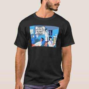 T-shirt Est-ce le scanner de chat et le rapport de laborat