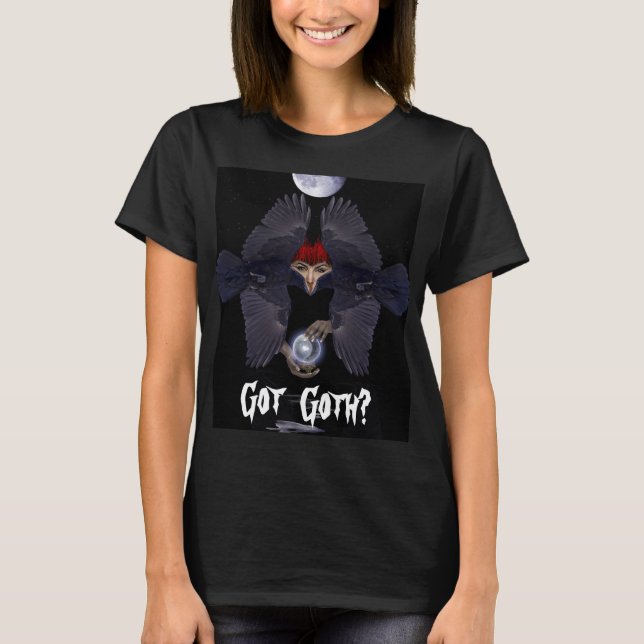 T-shirt EST-CE QUE ÇA VA ? Dark Raven Femme Imaginaire Hal (Devant)