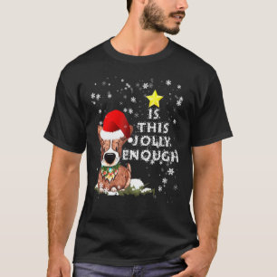 T-shirt Est-ce que ce chapeau de Père Noël de corgi est as