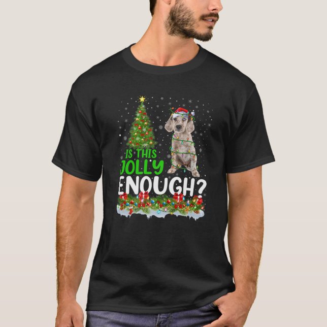 T-shirt Est-Ce Que Ce Jolly Assez Anglais Setter Chien Noë (Devant)