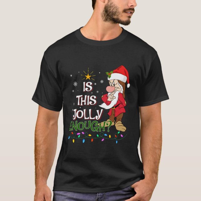 T-shirt Est-Ce Que Ce Jolly Assez Noel Grumpy Elf Joyeux C (Devant)