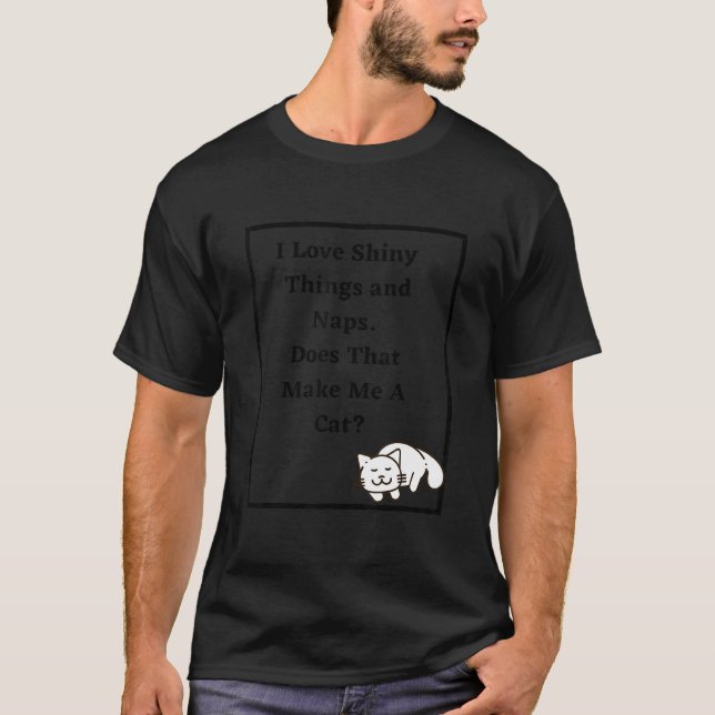 T-shirt Est-ce que cela fait de moi ce chat chat (Devant)