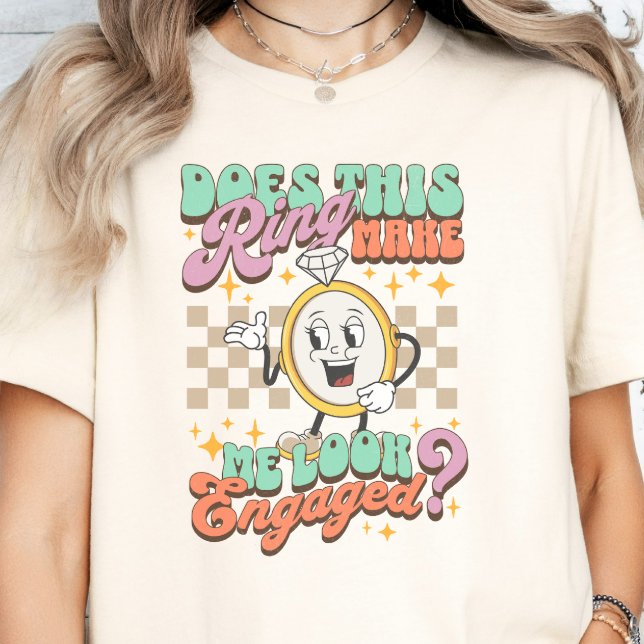 T-shirt Est-ce que cette bague me fait paraître Fiançaille (Créateur téléchargé)