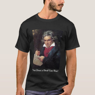 T-shirt Est-ce que chemise de Beethoven des hommes, qu'un