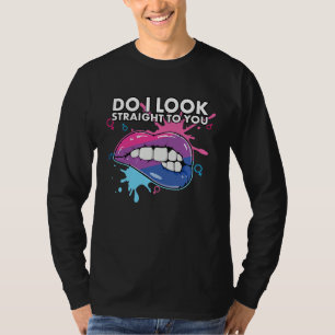 T-shirt Est-ce que j'ai l'air straight pour vous Fierté bi