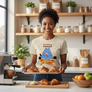 T-shirt Est-ce que quelqu'un a dit croissant Fat Cat