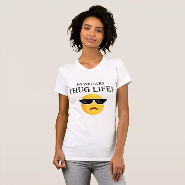 T-shirt Est-ce que tu as même une vie de voyous ? (Devant entier)