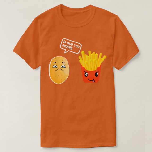T-shirt Est-ce que vous Bro Potato Chemise Français Fry Po (Design devant)
