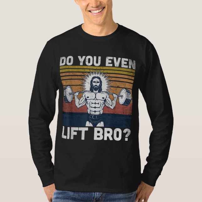T-shirt Est-Ce Que Vous Même Soulevez Bro - Jesus Chaussur (Devant)