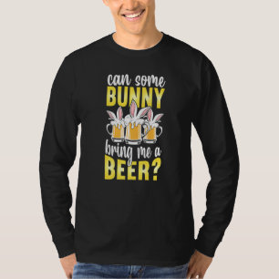 T-shirt Est-Ce Qu'Un Lapin Peut M'Apporter Une Bière Drôle