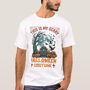 T-shirt Est Costume d'Halloween Effrayant Pierres Tombales