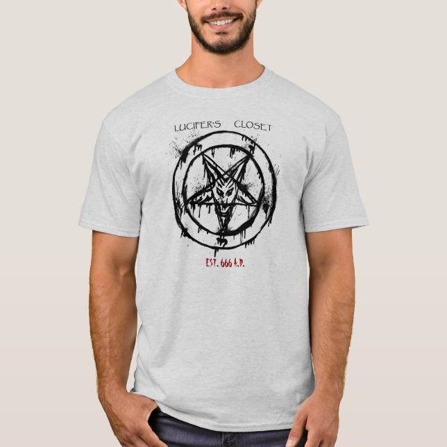T-shirt Est du cabinet de Lucifer. 666 A.D. Shirt (Devant)