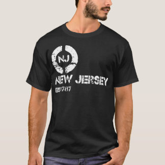 T-shirt Est du New Jersey de cercle