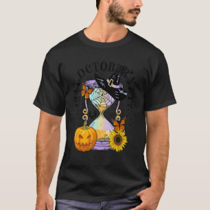 T-shirt Est-Il Octobre Pourtant Hourglass Citrouille Butte