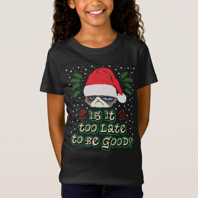 T-Shirt Est-il trop tard pour être bon à Noël ? (Devant)