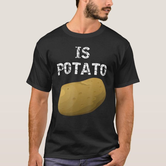 T-shirt Est La Pomme De Terre Comme On Le Voit À La Télévi (Devant)