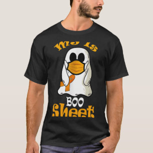 T-shirt Est Le Fantôme De Feuille De Boite Dans Le Masque 