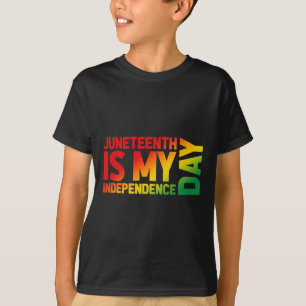 T-shirt Est Mon Jour D'Indépendance Graphique Gradient