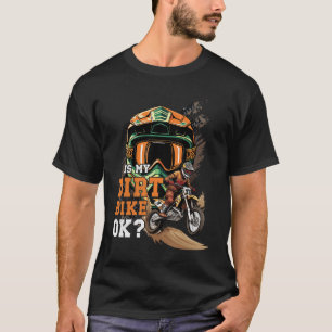 T-shirt Est Mon Vélo Dirt OK Hélicoptère Motocross Extreme