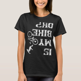 T-shirt Est Mon Vélo Ok Cycliste Stunt Accident Crash