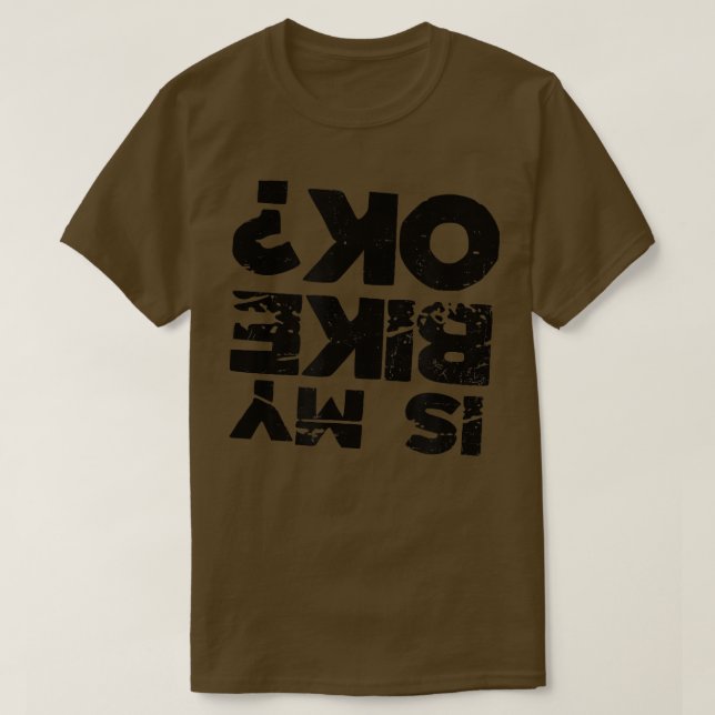 T-shirt Est mon vélo OK Design Biker (Design devant)