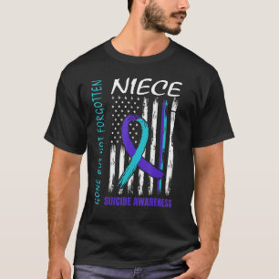 T-shirt Est Parti Mais Pas Oublié Nièce Suicide Sensibilis